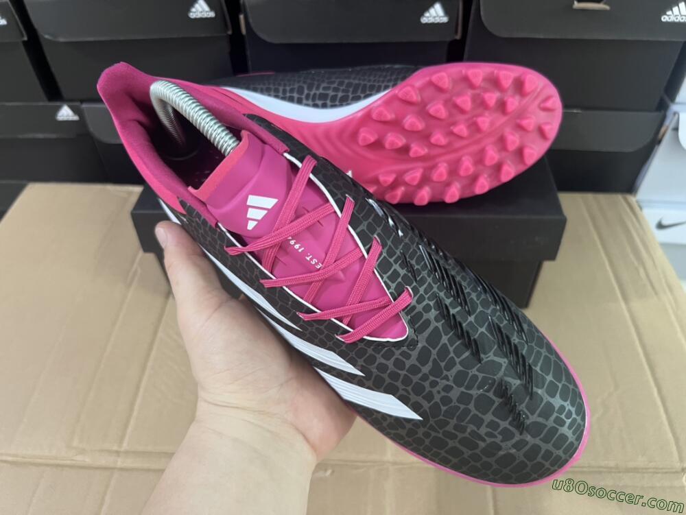 Adidas Predator 24 Elite TF Artificial Turf Soccer Shoes - Black/Red/White