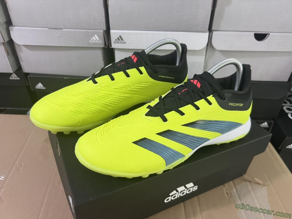 Adidas Predator Accuracy Elite TF Artificial Turf Soccer Shoes - Yellow/Black/Silver