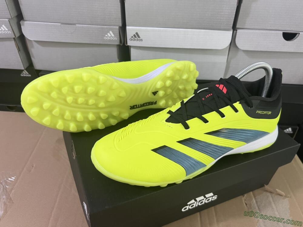 Adidas Predator Accuracy Elite TF Artificial Turf Soccer Shoes - Yellow/Black/Silver
