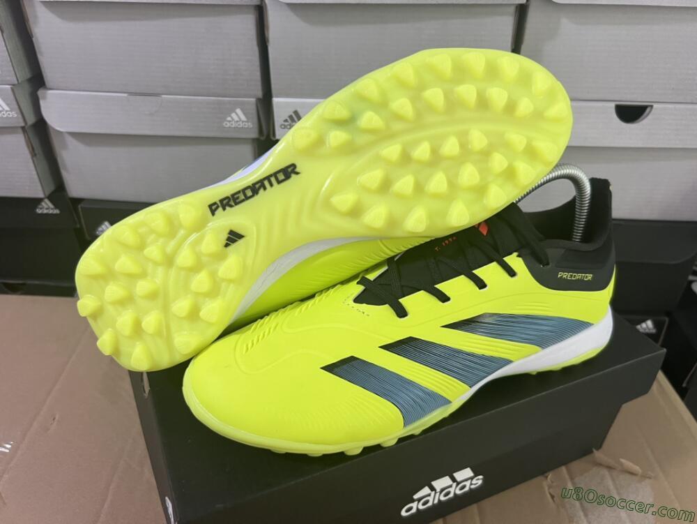 Adidas Predator Accuracy Elite TF Artificial Turf Soccer Shoes - Yellow/Black/Silver