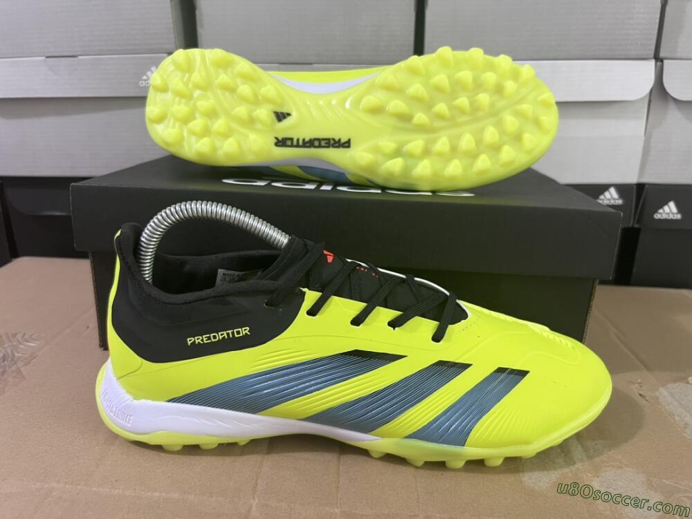Adidas Predator Accuracy Elite TF Artificial Turf Soccer Shoes - Yellow/Black/Silver