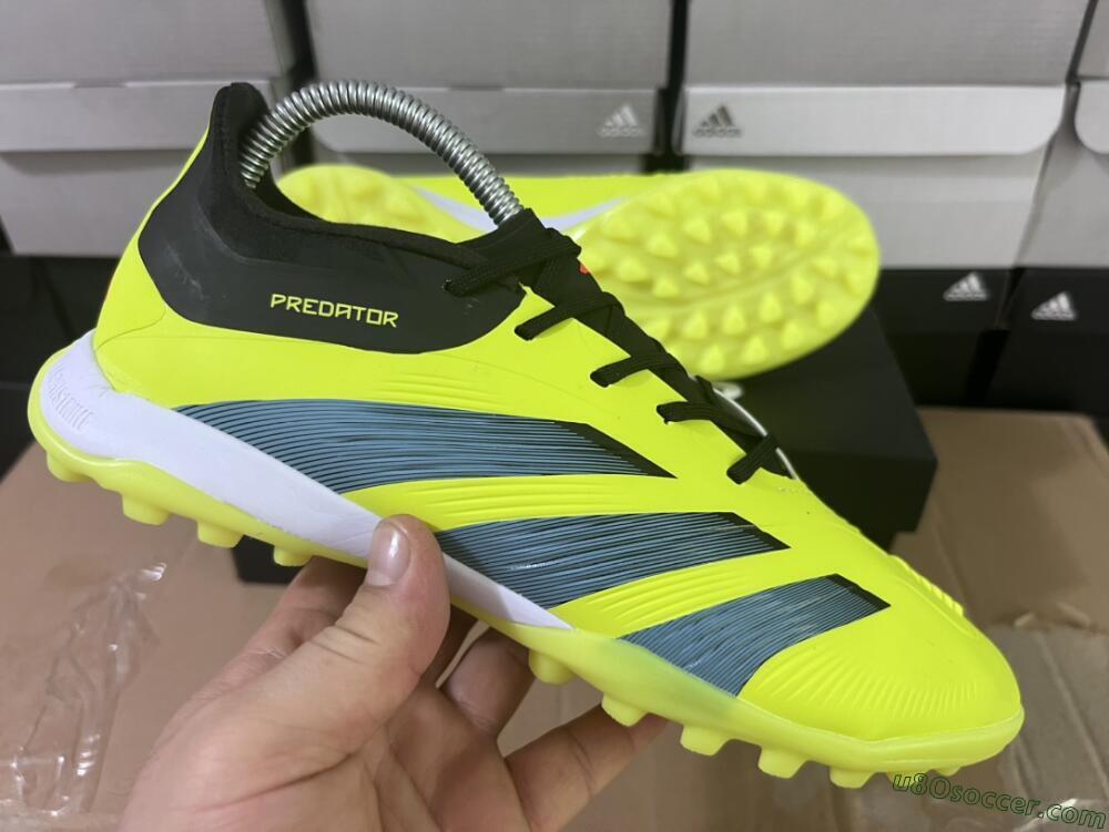 Adidas Predator Accuracy Elite TF Artificial Turf Soccer Shoes - Yellow/Black/Silver