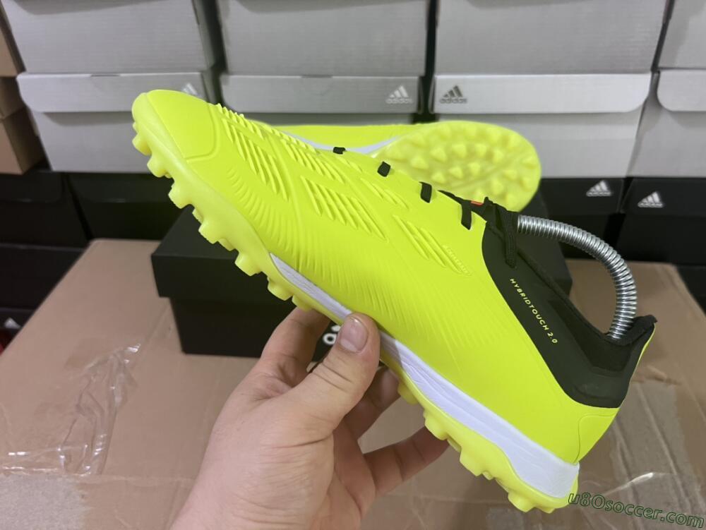 Adidas Predator Accuracy Elite TF Artificial Turf Soccer Shoes - Yellow/Black/Silver