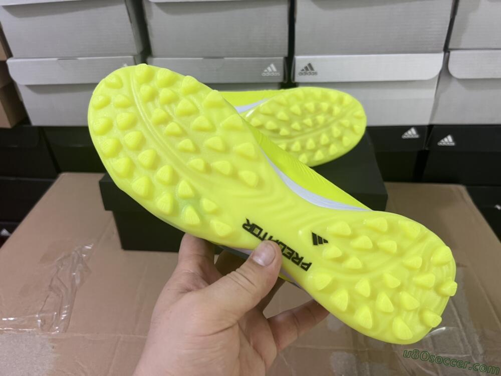 Adidas Predator Accuracy Elite TF Artificial Turf Soccer Shoes - Yellow/Black/Silver