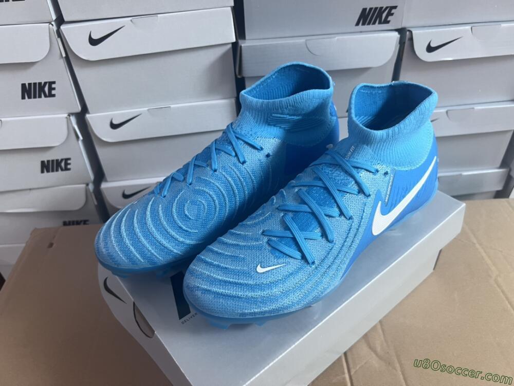 Nike Phantom Luna Elite NU FG Firm Ground Soccer Cleats - Light Blue/White