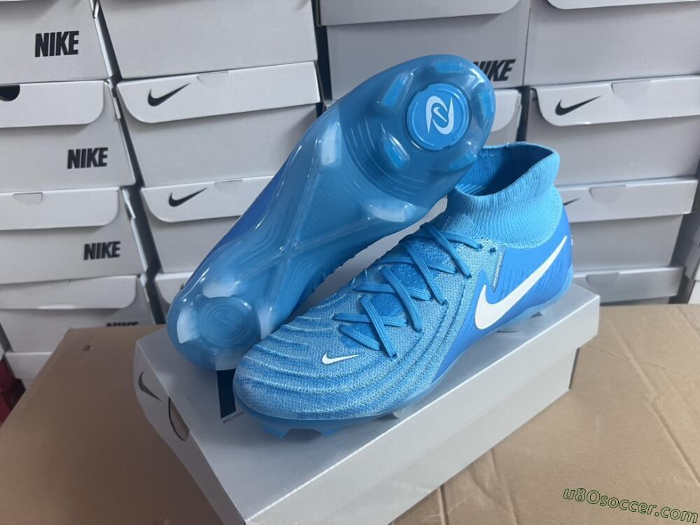 Nike Phantom Luna Elite NU FG Firm Ground Soccer Cleats - Light Blue/White