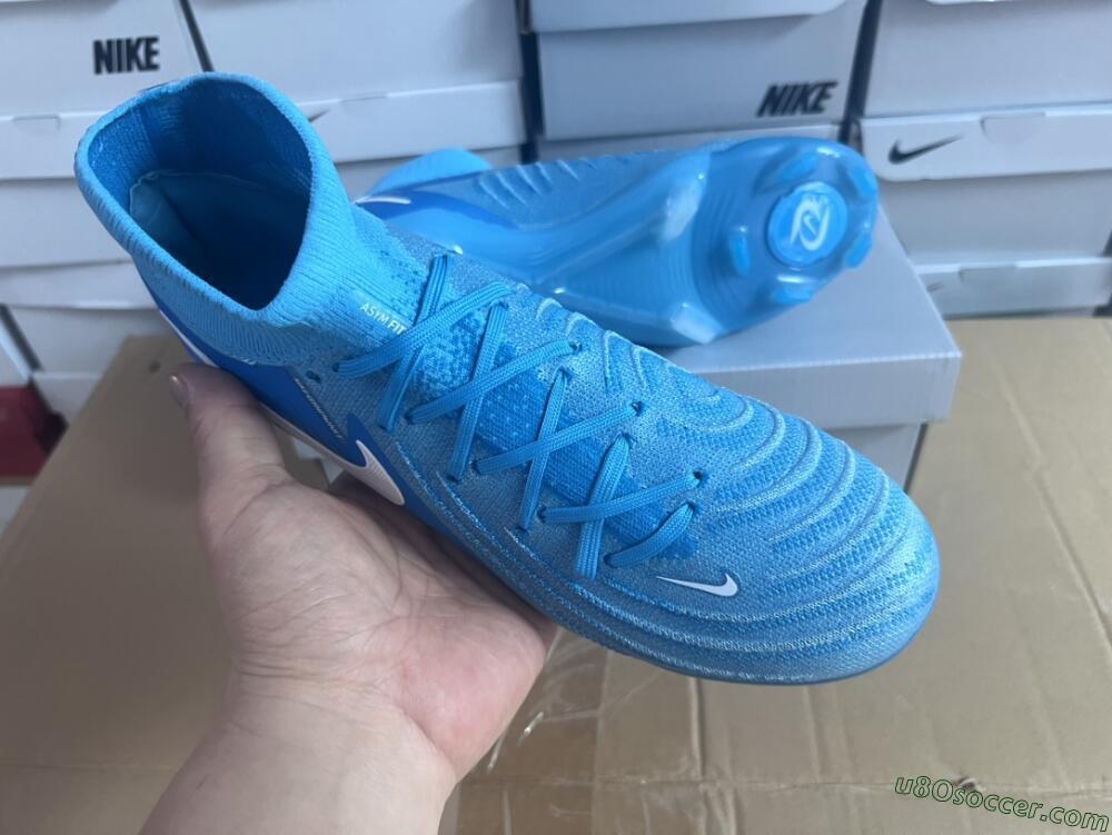 Nike Phantom Luna Elite NU FG Firm Ground Soccer Cleats - Light Blue/White