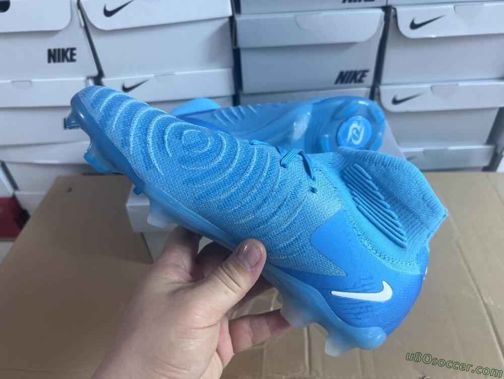 Nike Phantom Luna Elite NU FG Firm Ground Soccer Cleats - Light Blue/White