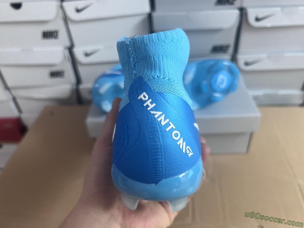 Nike Phantom Luna Elite NU FG Firm Ground Soccer Cleats - Light Blue/White