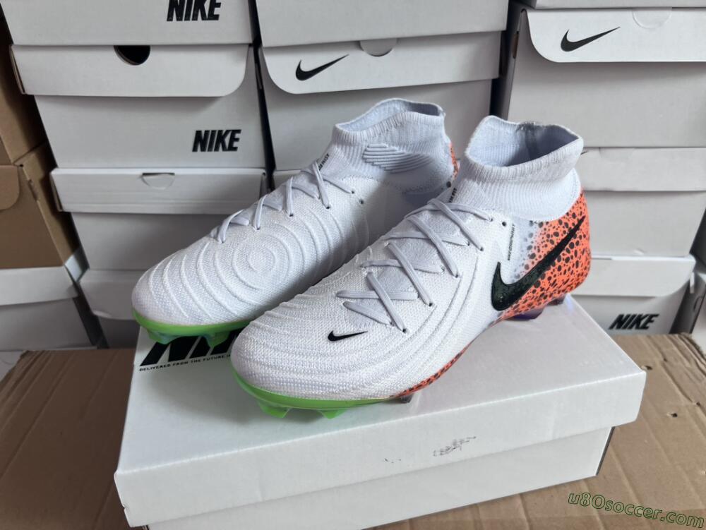 Nike Phantom Luna Elite NU FG Firm Ground Soccer Cleats - White/Black/Orange