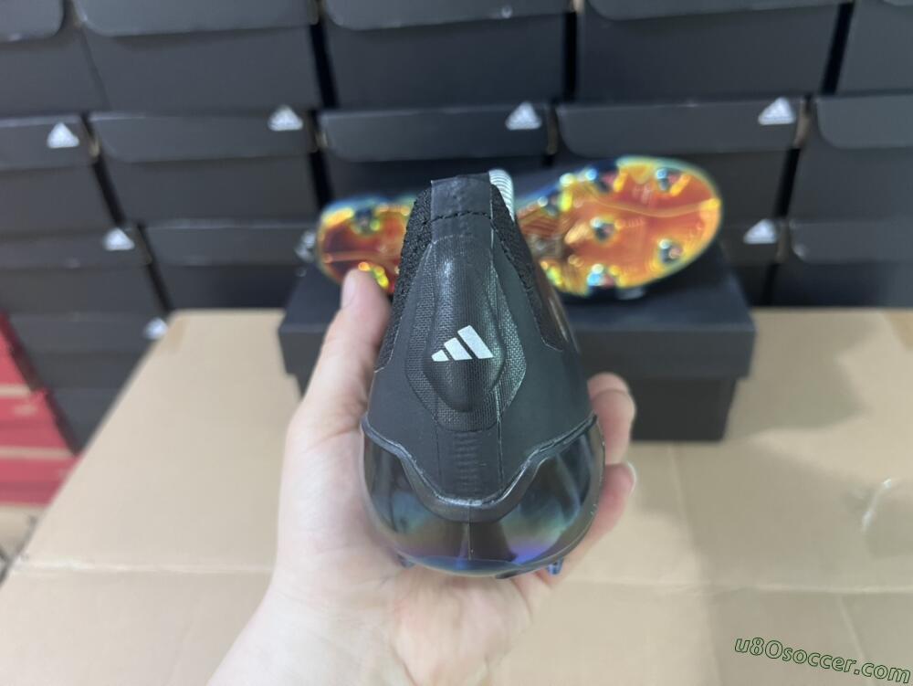 Adidas Predator Accuracy+ Laceless FG Firm Ground Soccer Cleats - Black/Silver