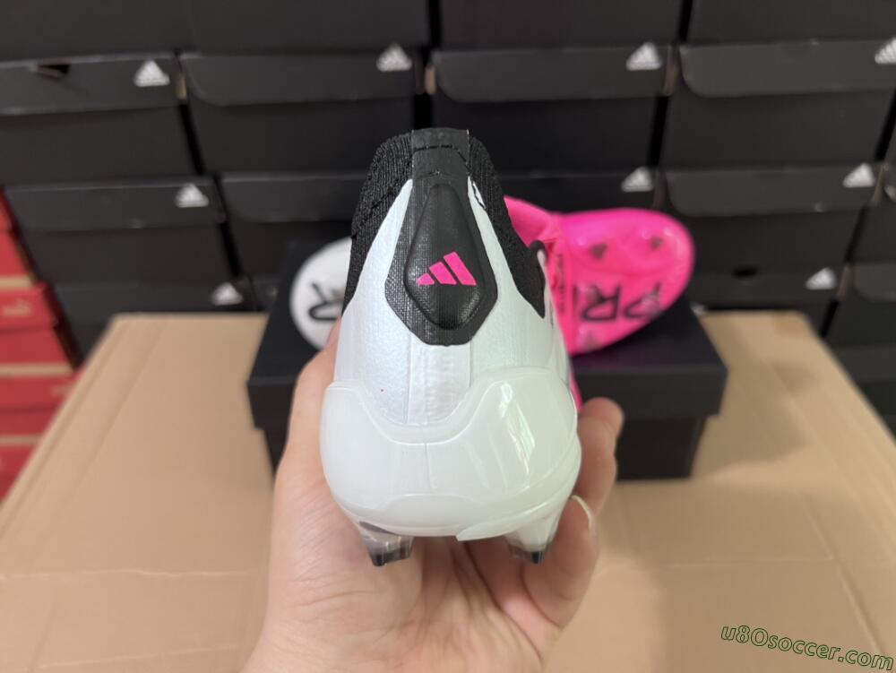 Adidas Predator Elite Foldover Tongue FG Firm Ground Soccer Cleats - Pink/Grey/White