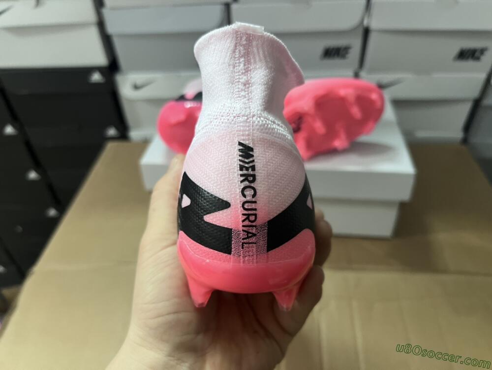 Nike Air Zoom Mercurial Superfly 9 Elite FG Firm Ground Soccer Cleats - Pink/Black
