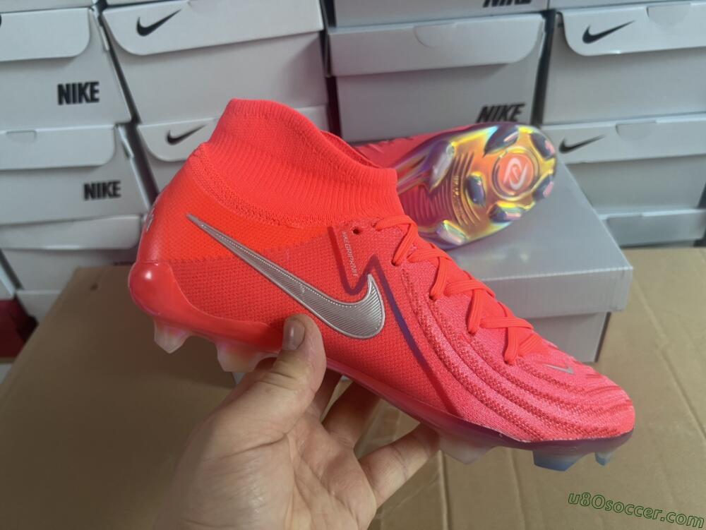 Nike Phantom Luna Elite FG Firm Ground Soccer Cleats - Red/Black/Gold