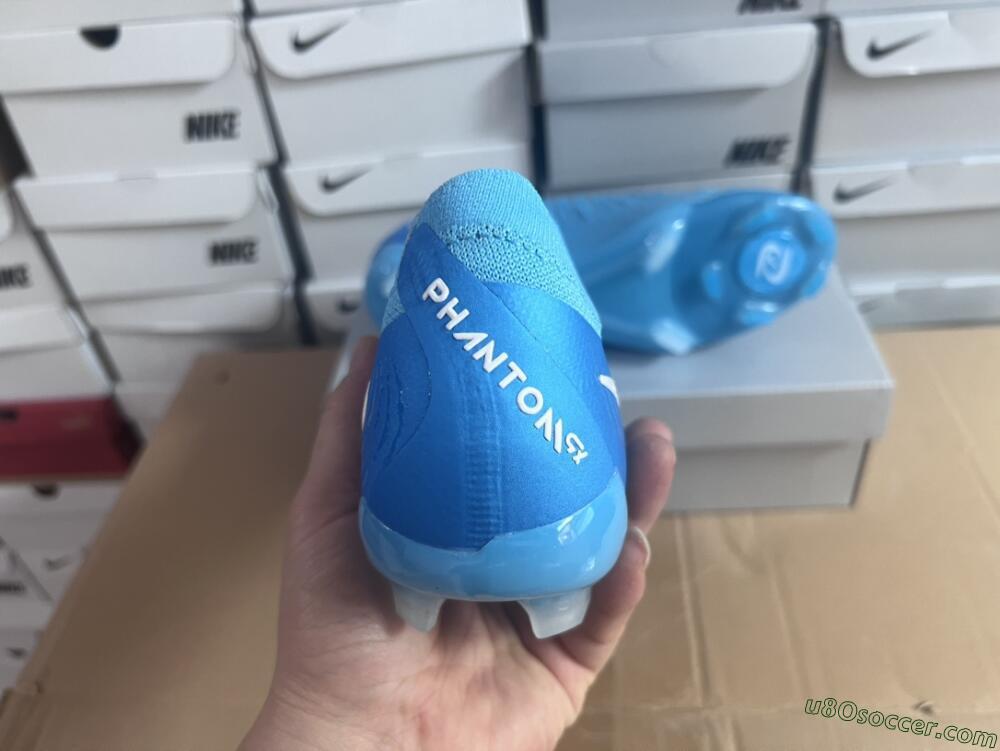 Nike Phantom Luna Elite NU FG Firm Ground Soccer Cleats - Light Blue/White