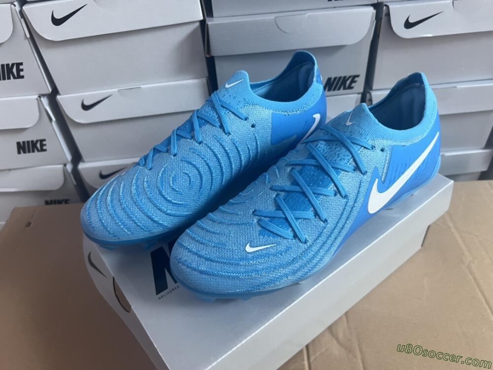 Nike Phantom Luna Elite NU FG Firm Ground Soccer Cleats - Light Blue/White