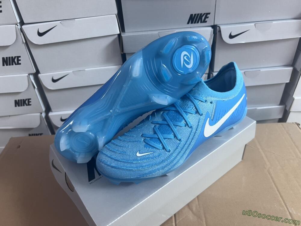 Nike Phantom Luna Elite NU FG Firm Ground Soccer Cleats - Light Blue/White