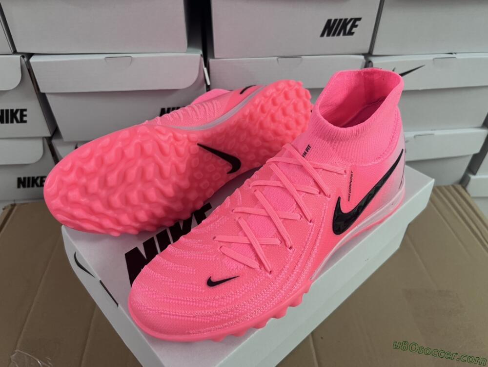 Nike Phantom Luna Elite NU TF Artificial Turf Soccer Shoes - Red/Pink/Black