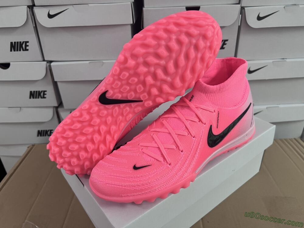 Nike Phantom Luna Elite NU TF Artificial Turf Soccer Shoes - Red/Pink/Black