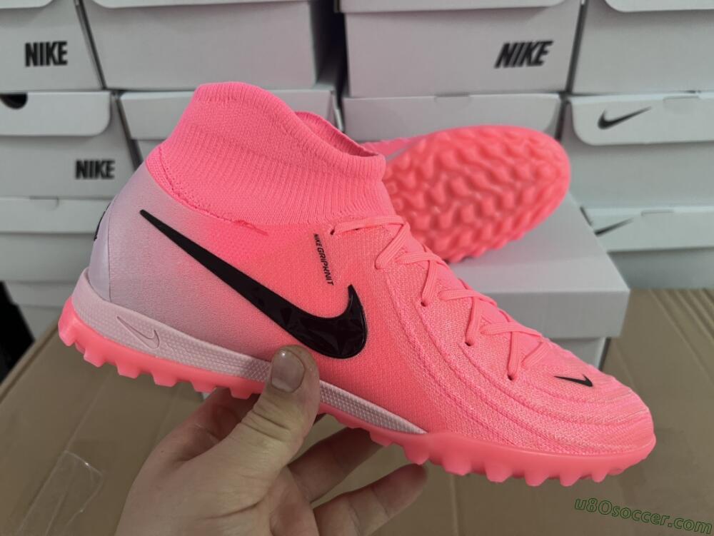 Nike Phantom Luna Elite NU TF Artificial Turf Soccer Shoes - Red/Pink/Black