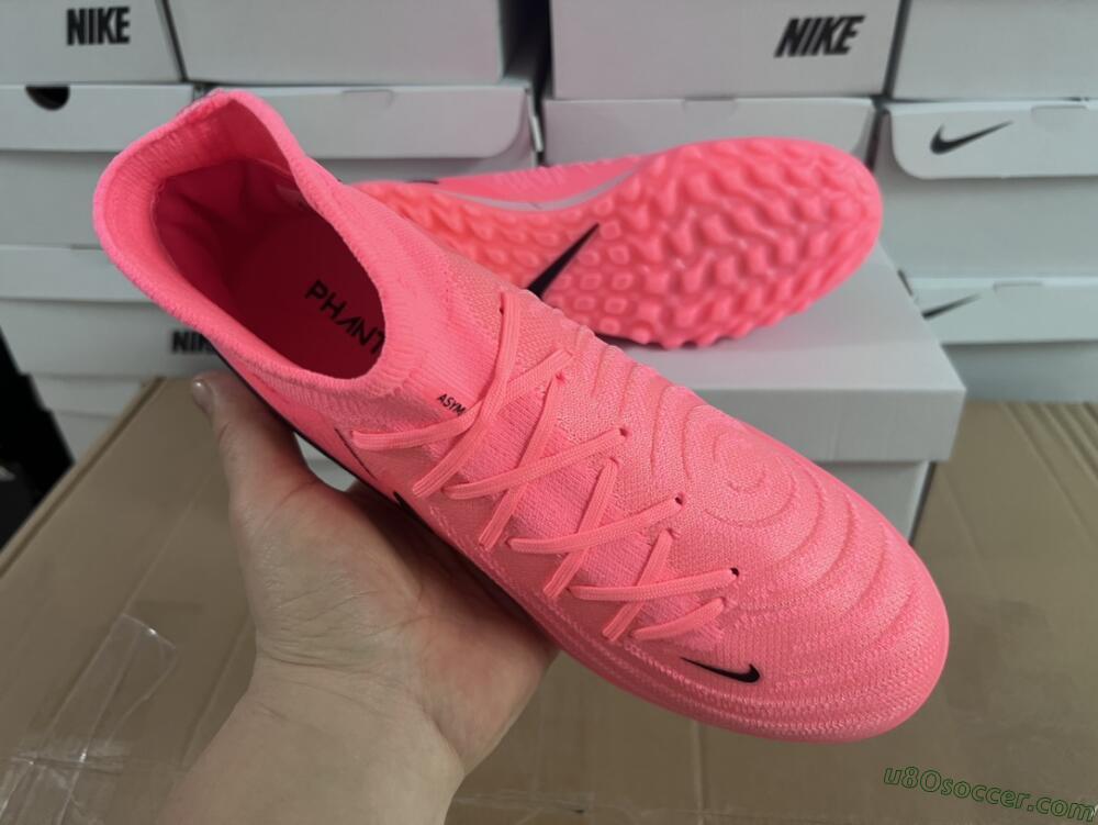 Nike Phantom Luna Elite NU TF Artificial Turf Soccer Shoes - Red/Pink/Black