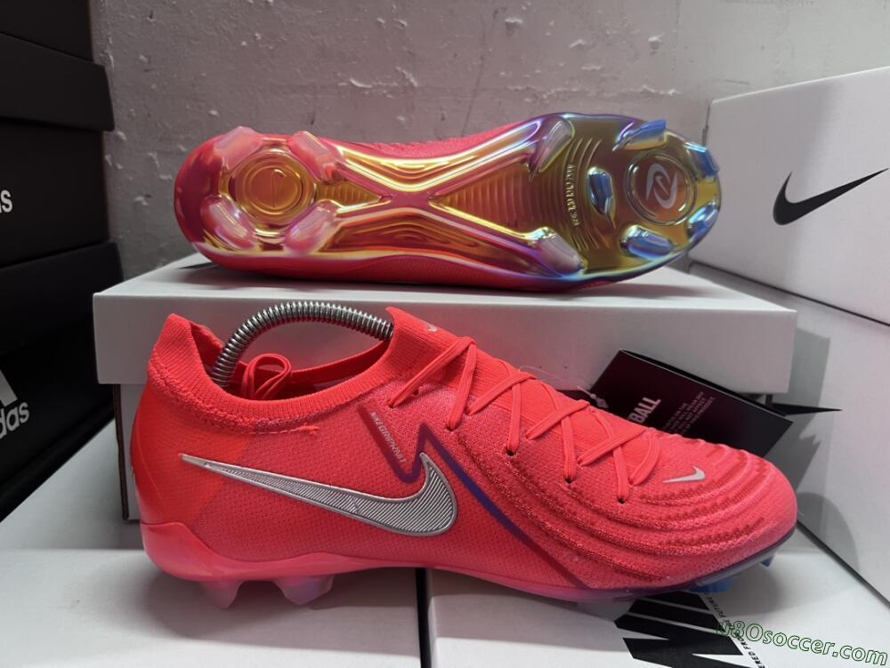 Nike Phantom Luna Elite FG Firm Ground Soccer Cleats - Red/Blue/Gold