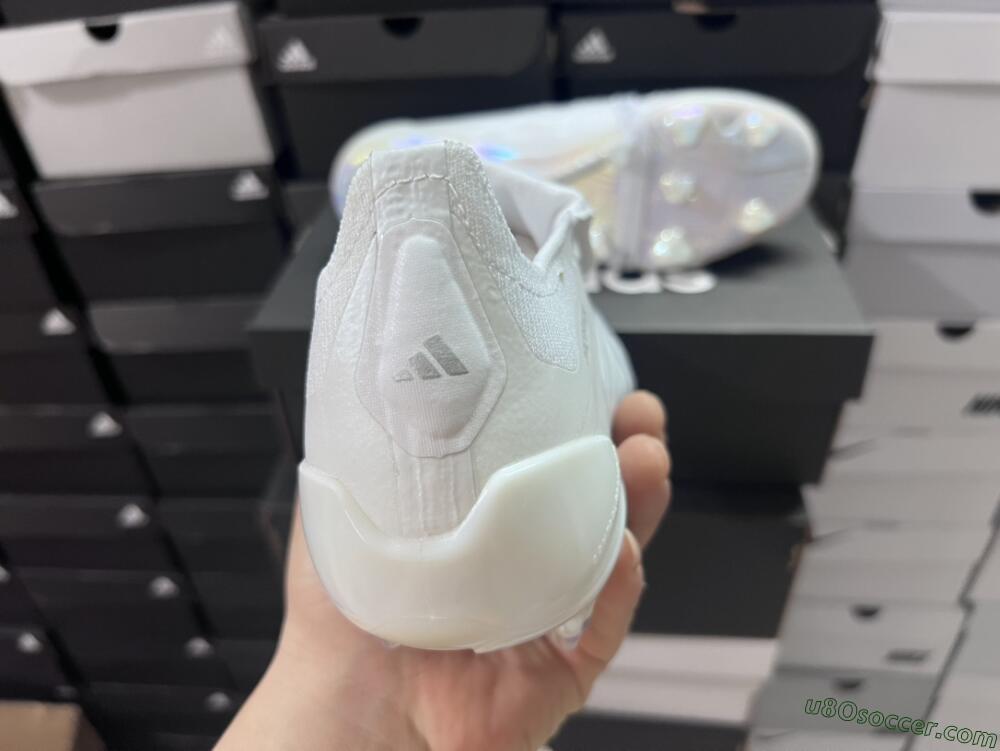 Adidas Predator Elite Foldover Tongue FG Firm Ground Soccer Cleats - Beige/White/Silver