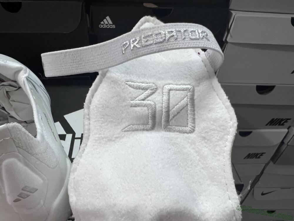 Adidas Predator Elite Foldover Tongue FG Firm Ground Soccer Cleats - Beige/White/Silver