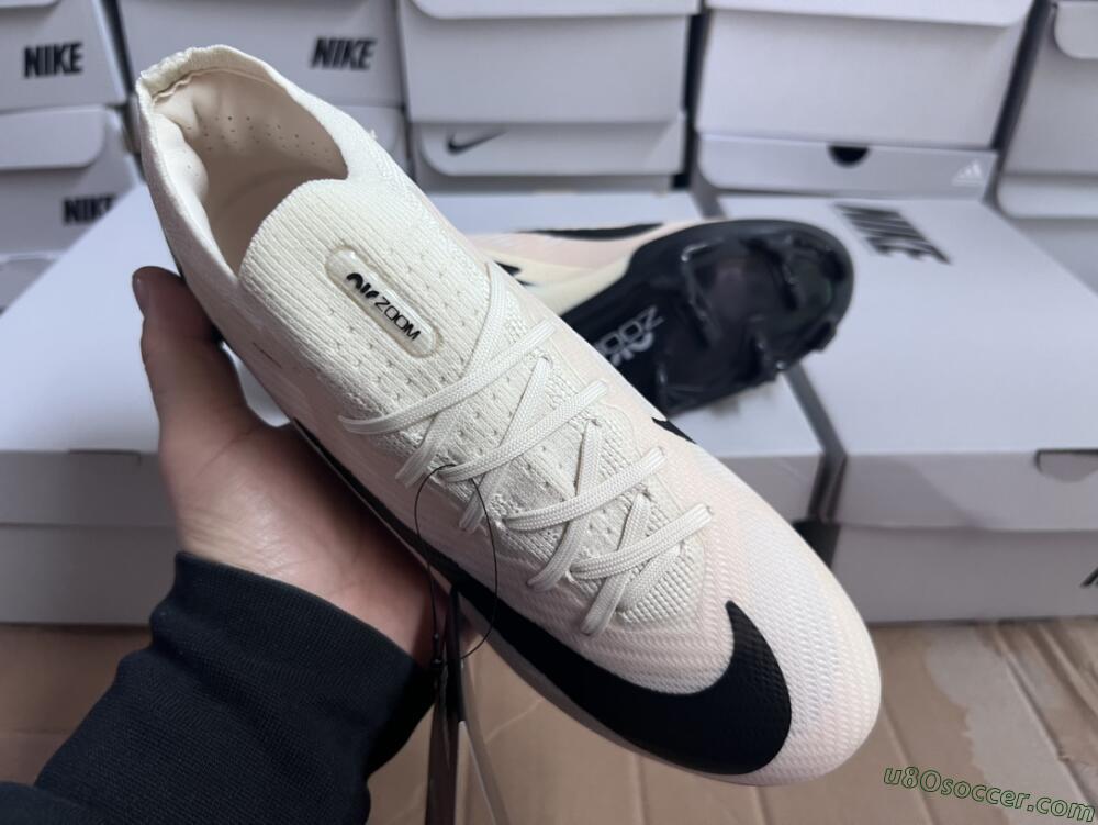 Nike Air Zoom Mercurial Vapor 15 Elite FG Firm Ground Soccer Cleats - Beige/Black