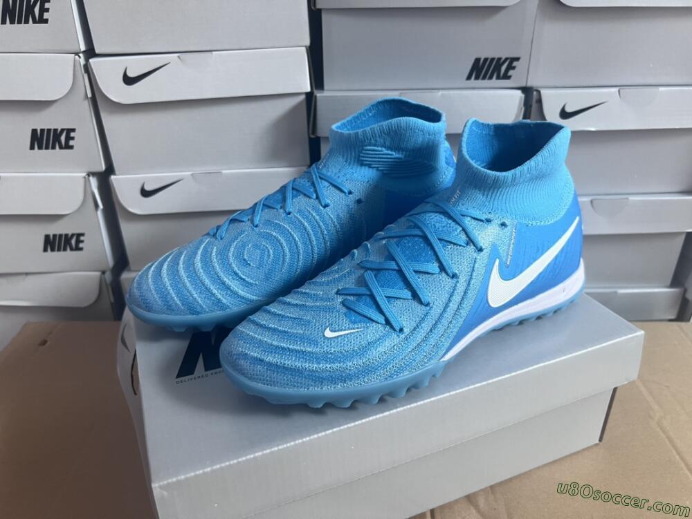 Nike Phantom Luna Elite TF Artificial Turf Soccer Shoes - Jade/White/Blue