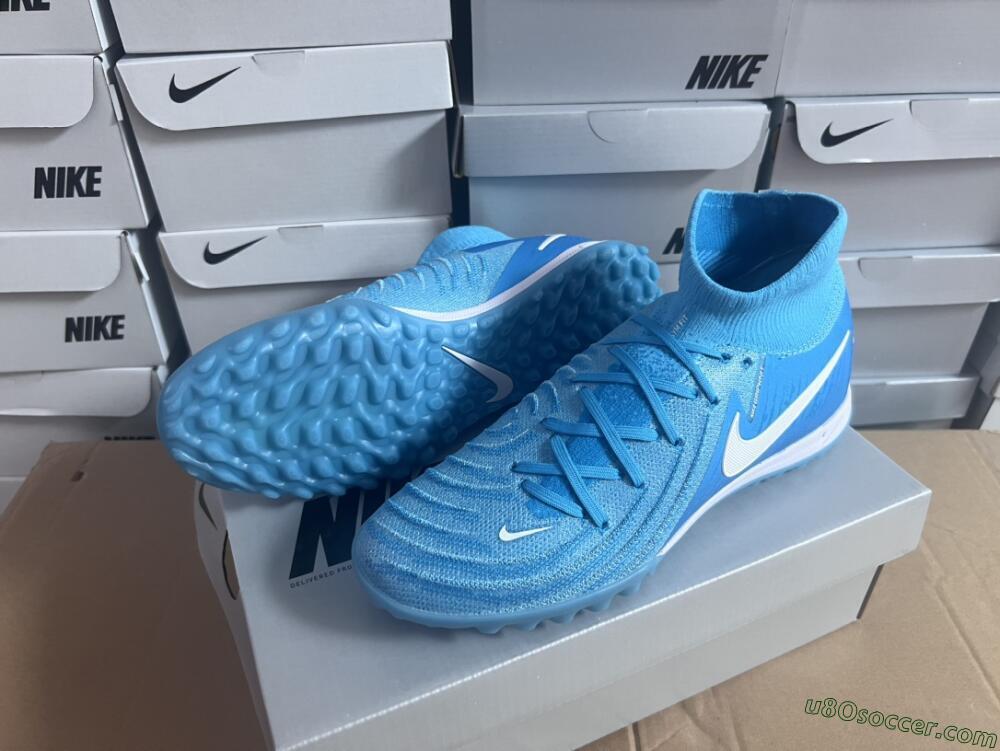 Nike Phantom Luna Elite TF Artificial Turf Soccer Shoes - Jade/White/Blue