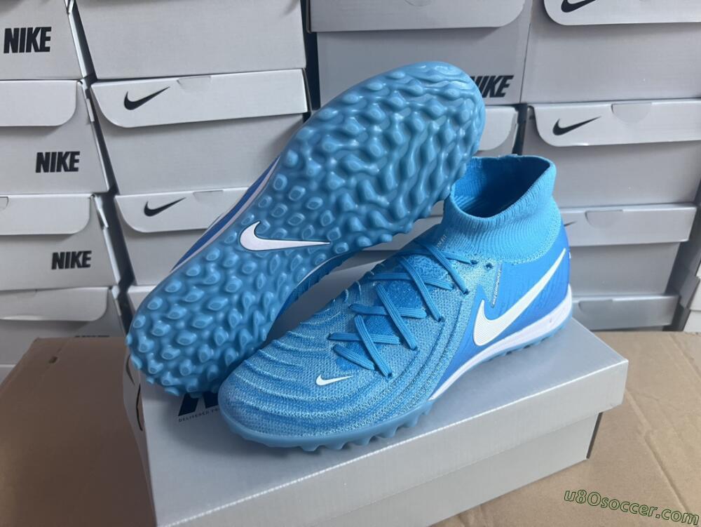 Nike Phantom Luna Elite TF Artificial Turf Soccer Shoes - Jade/White/Blue