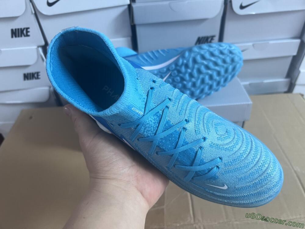 Nike Phantom Luna Elite TF Artificial Turf Soccer Shoes - Jade/White/Blue