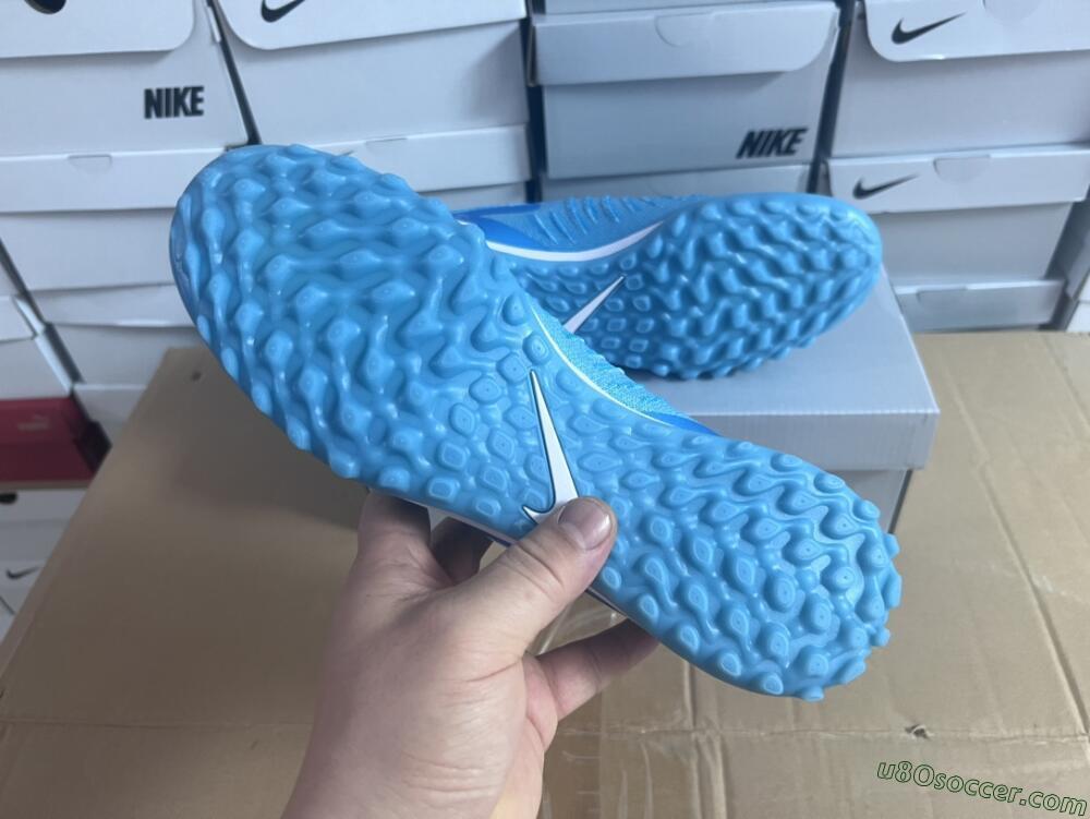 Nike Phantom Luna Elite TF Artificial Turf Soccer Shoes - Jade/White/Blue