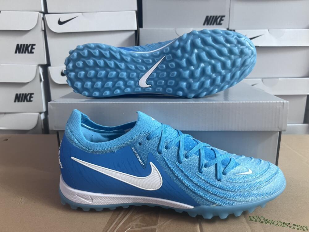 Nike Phantom Luna Elite TF Artificial Turf Soccer Shoes - Jade/White/Blue