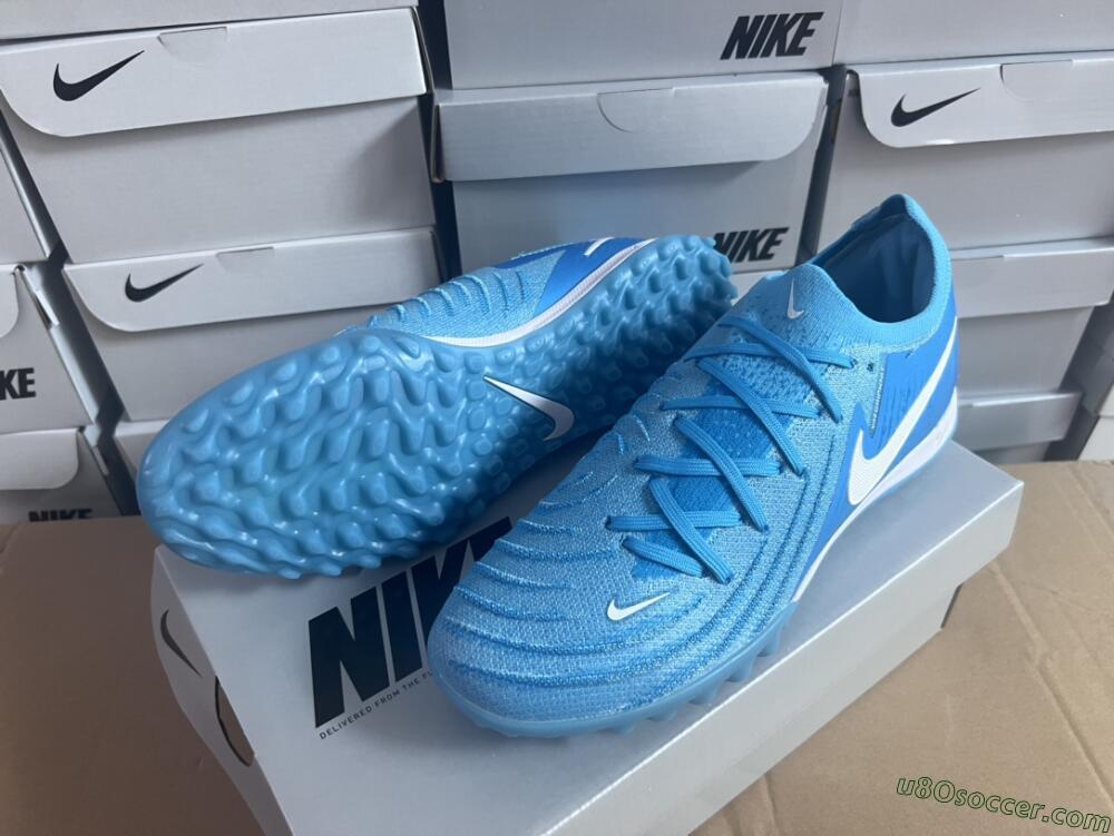 Nike Phantom Luna Elite TF Artificial Turf Soccer Shoes - Jade/White/Blue