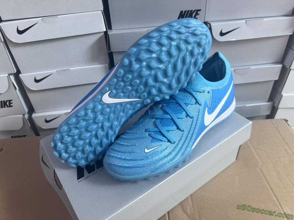 Nike Phantom Luna Elite TF Artificial Turf Soccer Shoes - Jade/White/Blue