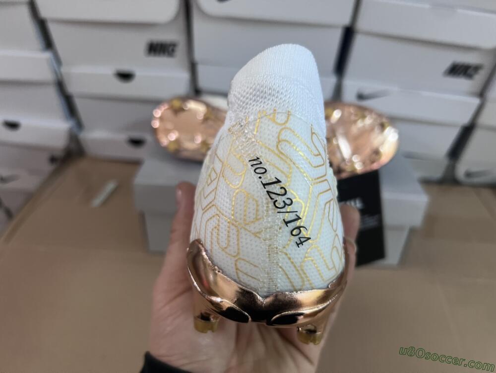Nike Phantom GX Elite United Golden Pack FG Firm Ground Soccer Cleats - White/Metallic Gold/Black