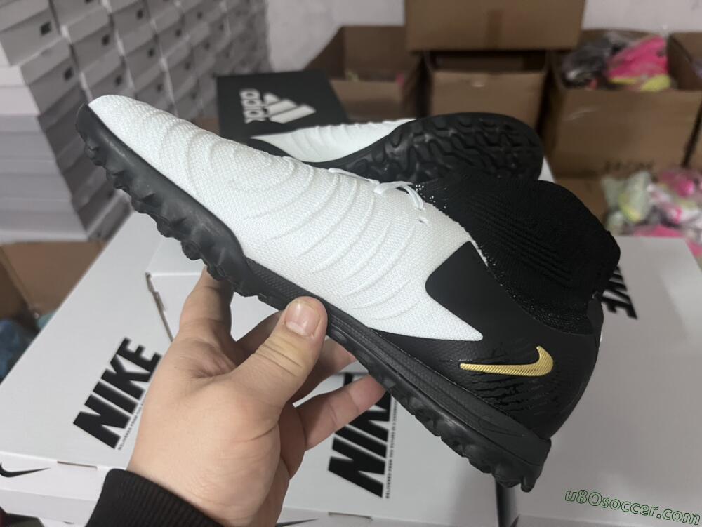 Nike Phantom Luna Elite NU FG Firm Ground Soccer Cleats - White/Black/Gold