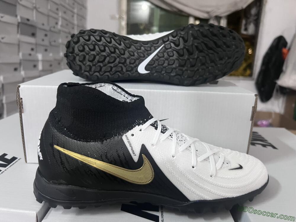 Nike Phantom Luna Elite NU FG Firm Ground Soccer Cleats - White/Black/Gold