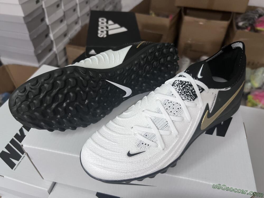 Nike Phantom Luna Elite NU FG Firm Ground Soccer Cleats - White/Black/Gold