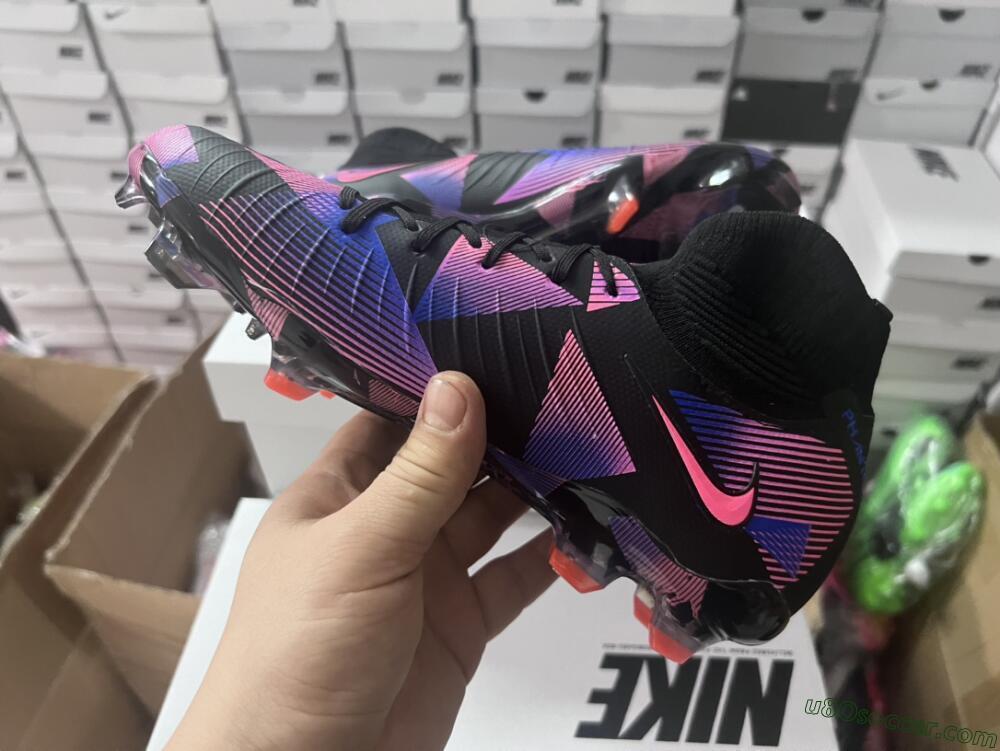 Nike Phantom Luna Elite FG Firm Ground Soccer Cleats - Black/Pink/Blue/Orange