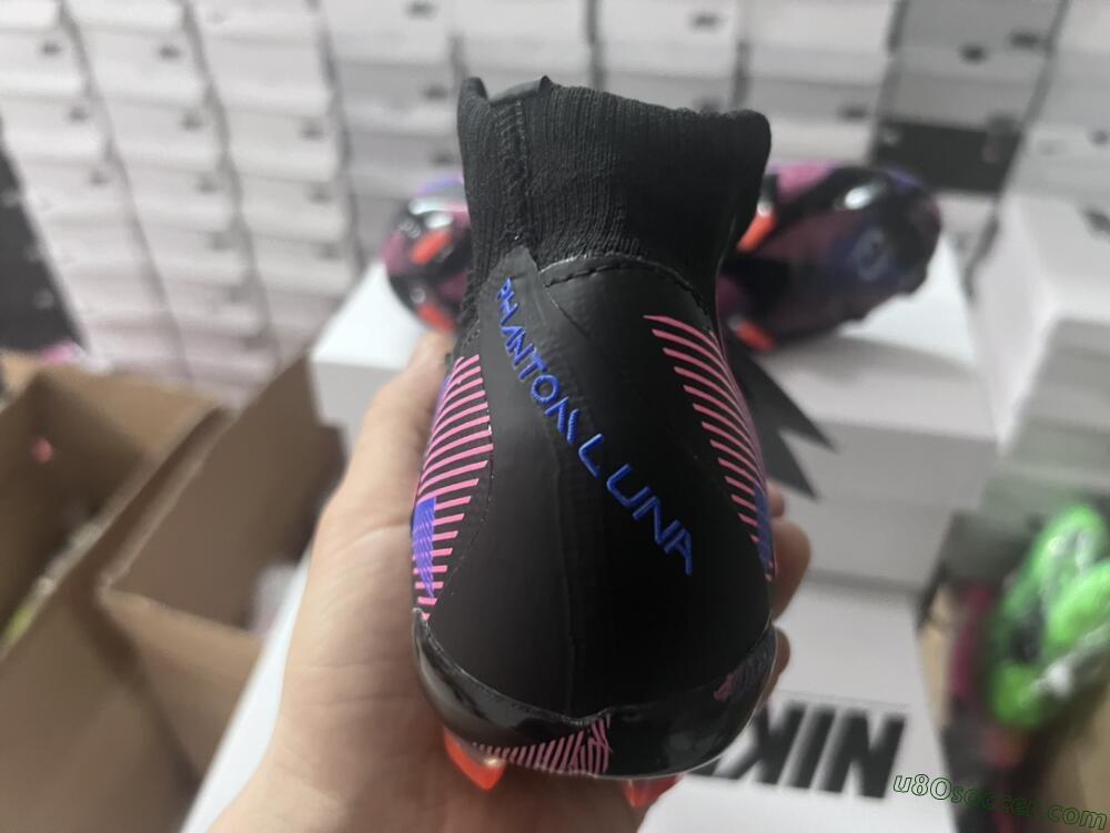 Nike Phantom Luna Elite FG Firm Ground Soccer Cleats - Black/Pink/Blue/Orange