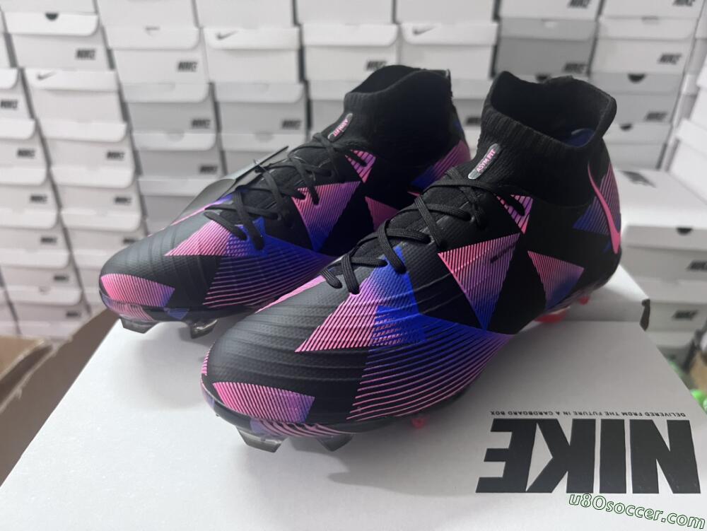 Nike Phantom Luna Elite FG Firm Ground Soccer Cleats - Black/Pink/Blue/Orange