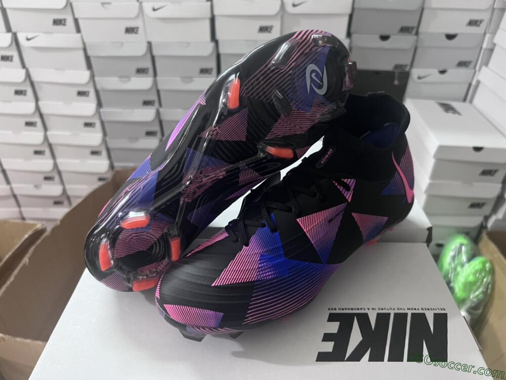 Nike Phantom Luna Elite FG Firm Ground Soccer Cleats - Black/Pink/Blue/Orange