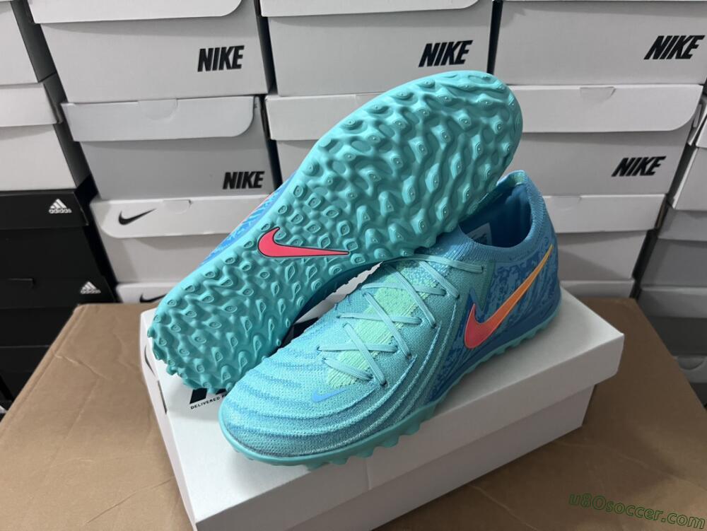 Nike Phantom Luna Elite TF Artificial Turf Soccer Shoes - Jade/Orange/Yellow