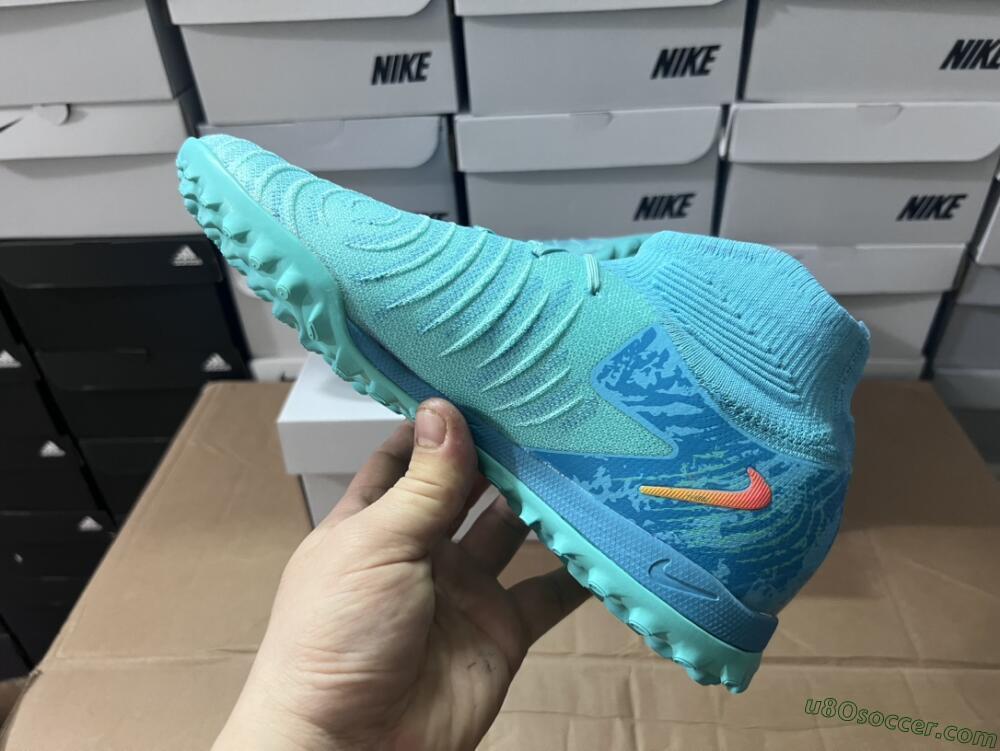 Nike Phantom Luna Elite NU TF Artificial Turf Soccer Shoes - Green/Pink/Orange