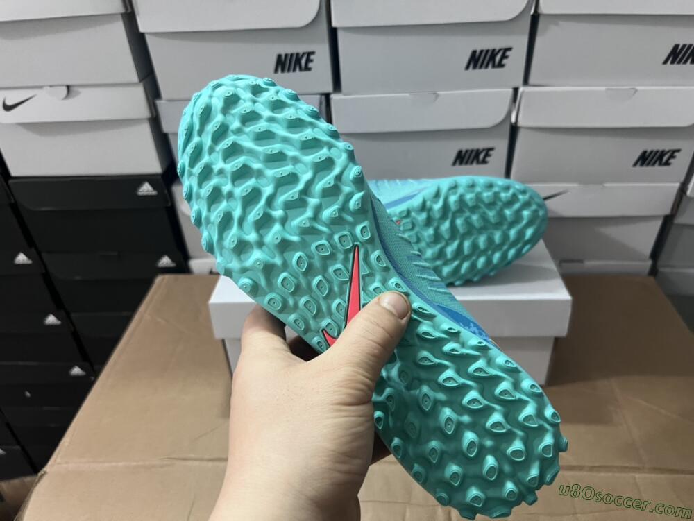 Nike Phantom Luna Elite NU TF Artificial Turf Soccer Shoes - Green/Pink/Orange