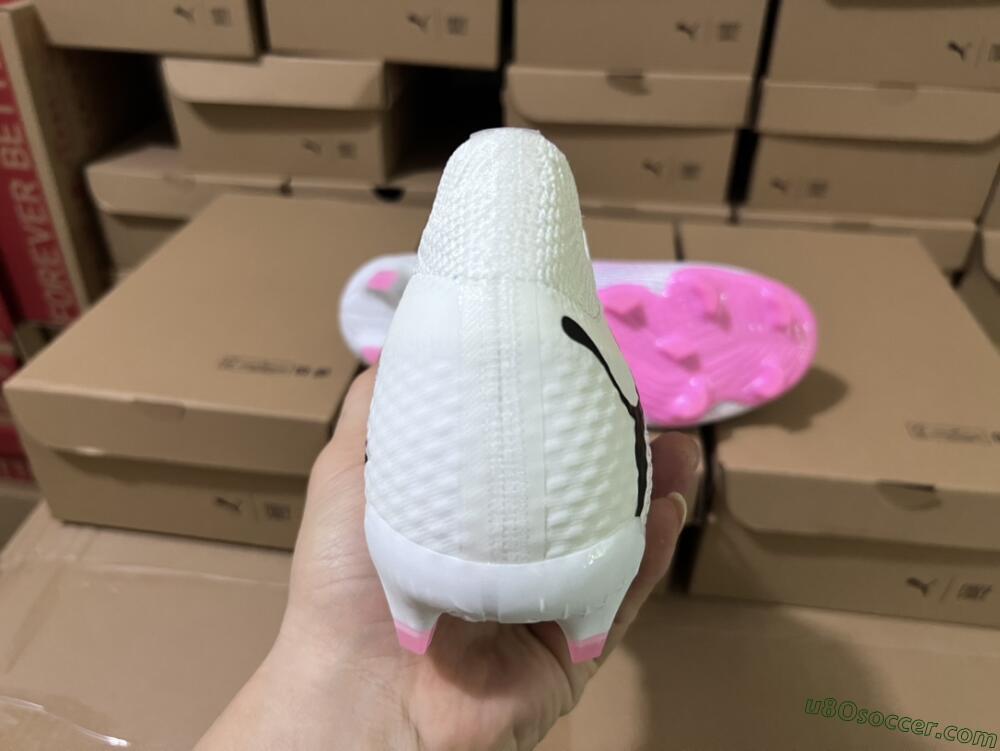 Puma Future Ultimate 2024 FG Firm Ground Soccer Cleats - White/Pink/Blue/Black