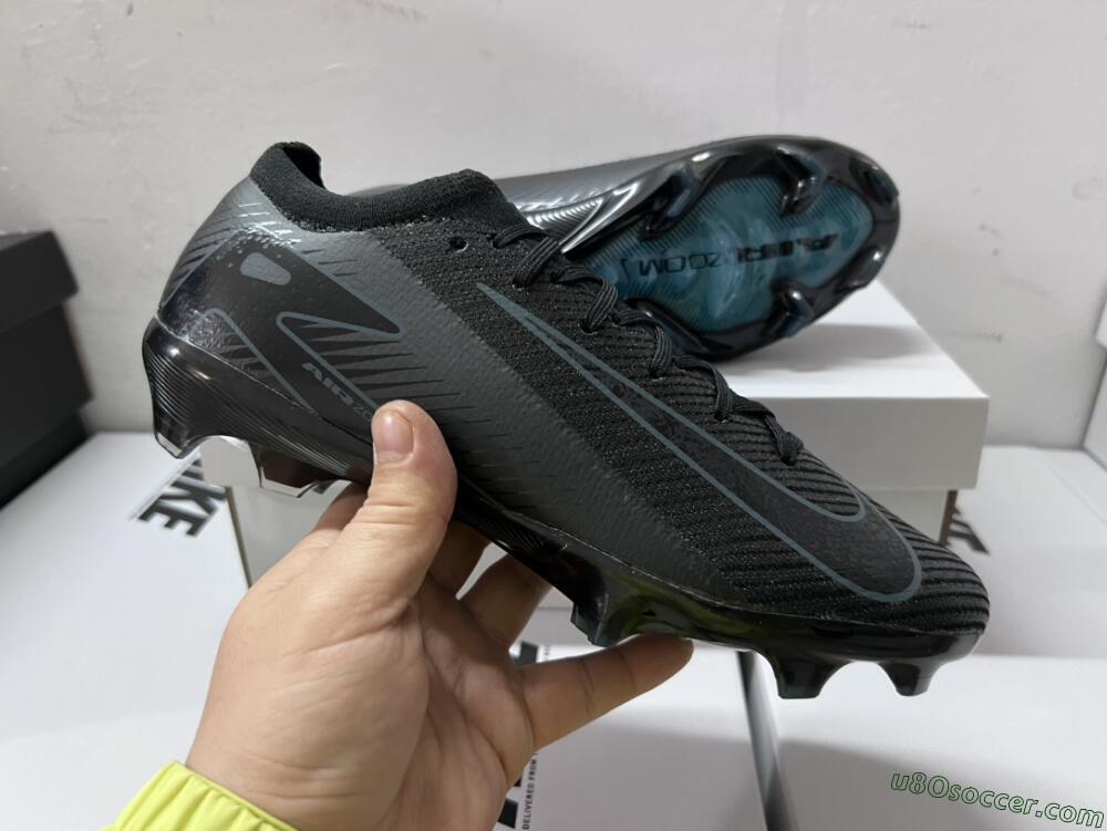 Nike Air Zoom Mercurial Vapor 16 Elite FG Firm Ground Soccer Cleats - Black/Blue/Jade